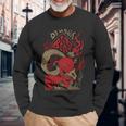 Scary Goat King Weirdcore Aesthetic Kidcore Scene Long Sleeve T-Shirt T-Shirt Gifts for Old Men