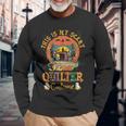 This Is My Scary Quilter Costume Pumpkin Halloween Quilting Long Sleeve T-Shirt Gifts for Old Men