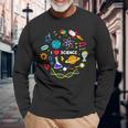 Science Lover Science Student Chemistry Science Long Sleeve T-Shirt Gifts for Old Men