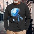 Sea Nettle Jellyfish Diving Underwater Beauty Long Sleeve T-Shirt Gifts for Old Men