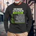 Senior Citizens Ideas Texting For Seniors Texting Codes Long Sleeve T-Shirt Gifts for Old Men