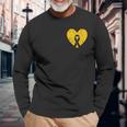 In September We Wear Gold Childhood Cancer Awareness Ribbon Long Sleeve T-Shirt Gifts for Old Men