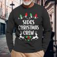 Sides Name Christmas Crew Sides Long Sleeve T-Shirt Gifts for Old Men