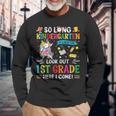 So Long Kindergarten 1St Grade Here I Come Graduation Cap Long Sleeve T-Shirt T-Shirt Gifts for Old Men