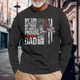 My Son My Firefighter My Pride Firefighter Dad Long Sleeve T-Shirt T-Shirt Gifts for Old Men