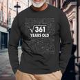 Square Root Of 361 19Th Birthday 19 Years Old Math Math Long Sleeve T-Shirt T-Shirt Gifts for Old Men