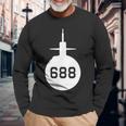 Ssn688 Navy Submarine Uss Los Angeles Long Sleeve T-Shirt T-Shirt Gifts for Old Men