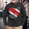 State Of Ohio Pride Striped Silhouette Vintage Graphic Long Sleeve T-Shirt T-Shirt Gifts for Old Men