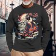 Make A Statement With This Bold Geisha And Tiger Tattoo Long Sleeve T-Shirt T-Shirt Gifts for Old Men