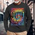 Straight Outta 8Th Grade Graduation Class Of 2023 Tie Dye Long Sleeve T-Shirt T-Shirt Gifts for Old Men