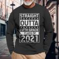 Straight Outta Fifth Grade Graduation 2021 Class 5Th Grade Long Sleeve T-Shirt T-Shirt Gifts for Old Men