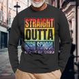 Straight Outta High School Class Of 2023 Graduation Long Sleeve T-Shirt T-Shirt Gifts for Old Men
