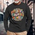 Student Council Member World Student Day Long Sleeve T-Shirt Gifts for Old Men