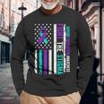 Suicide Prevention Support Fight Stigma Suicide Awareness Long Sleeve T-Shirt Gifts for Old Men