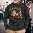 Sweet Spooky Thirty 30Th Birthday Pumpkin Spice Latte Long Sleeve T-Shirt Gifts for Old Men