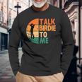 Talk Birdie To Me Golf Golfing Golfer Player Long Sleeve T-Shirt T-Shirt Gifts for Old Men