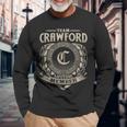 Team Crawford Lifetime Member Vintage Crawford Long Sleeve T-Shirt Gifts for Old Men