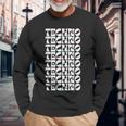 Techno Revolution For Edm Fanatics & Party Enthusiasts Edm Long Sleeve T-Shirt T-Shirt Gifts for Old Men