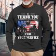 Thank You For Your Service Patriotic Veterans Day Long Sleeve T-Shirt Gifts for Old Men