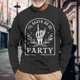 Til Death Do Us Party Retro Halloween Bachelorette Matching Long Sleeve T-Shirt Gifts for Old Men