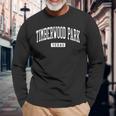Timberwood Park Texas Tx Vintage Athletic Sports Long Sleeve T-Shirt Gifts for Old Men
