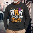 Trick Or Th Halloween Costumes Dental Assistant Dentist Long Sleeve T-Shirt Gifts for Old Men