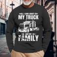Trucker Men Truck Driver Husband Semi Trailer Long Sleeve T-Shirt Gifts for Old Men