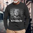 Trump Not Guilty 2024 Free Trump Long Sleeve T-Shirt Gifts for Old Men