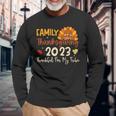 Turkey Family Thanksgiving 2023 Thankful For My Tribe Group Long Sleeve T-Shirt Gifts for Old Men