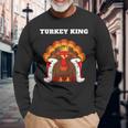Turkey King Turkey Boys Turkey Long Sleeve T-Shirt Gifts for Old Men