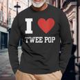 Twee Pop Indie Music 90S Lover Love Heart Cool Vintage Retro Long Sleeve T-Shirt Gifts for Old Men