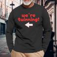 Twinning With My Bestie Spirit Week Twin Day Best Friend Long Sleeve T-Shirt Gifts for Old Men