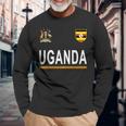 Uganda Cheer Jersey 2017 Football Ugandan Long Sleeve T-Shirt Gifts for Old Men