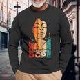 Unapologetically Dope Black Pride Melanin African American Long Sleeve T-Shirt T-Shirt Gifts for Old Men