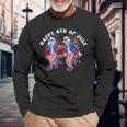 Uncle Sam Griddy Dance Happy 4Th Of July Independence Day Long Sleeve T-Shirt T-Shirt Gifts for Old Men