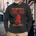 Never Underestimate A Cool Dad With A Bicycle Cool Long Sleeve T-Shirt Gifts for Old Men