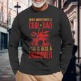 Never Underestimate A Cool Dad Who Is Also A Drummer Long Sleeve T-Shirt Gifts for Old Men