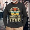 Never Underestimate Dart Player Born In 1960 Dart Darts Long Sleeve T-Shirt Gifts for Old Men Never Underestimate Dart Player Born In 1960 Dart Darts Long Sleeve T-Shirt Gifts for Old Men