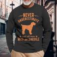 Never Underestimate An Old Man With An Airedale Terrier Long Sleeve T-Shirt Gifts for Old Men