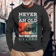 Never Underestimate An Old Man Who Loves Otters With A Otter Long Sleeve T-Shirt Gifts for Old Men