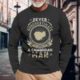 Never Underestimate The Power Of A Cambodian Man Long Sleeve T-Shirt Gifts for Old Men