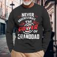 Never Underestimate The Power Of GranddadLong Sleeve T-Shirt Gifts for Old Men
