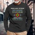 Us Army 24Th Infantry Divisionproud Army Infantry Veteran Long Sleeve T-Shirt Gifts for Old Men