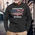 Uss Blueback Ss-581 Submarine Veterans Day Father Grandpa Long Sleeve T-Shirt Gifts for Old Men