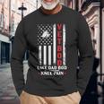 Vet Bod Like Dad Bod US Flag Dog Tag Veteran Long Sleeve T-Shirt Gifts for Old Men