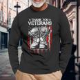 Veteran Vets Thank You Veterans Shirts Veteran Day Boots Usa Flag Dad 346 Veterans Long Sleeve T-Shirt Gifts for Old Men