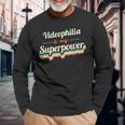 Videophilia Is My Superpower Videophilia Vintage Long Sleeve T-Shirt Gifts for Old Men