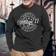 Vintage 2011 Bday Stamp 12Th Birthday 12 Year Old Long Sleeve T-Shirt Gifts for Old Men