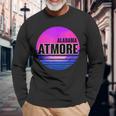 Vintage Atmore Vaporwave Alabama Long Sleeve T-Shirt Gifts for Old Men