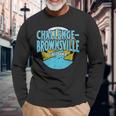 Vintage Challenge-Brownsville California River Valley Print Long Sleeve T-Shirt Gifts for Old Men